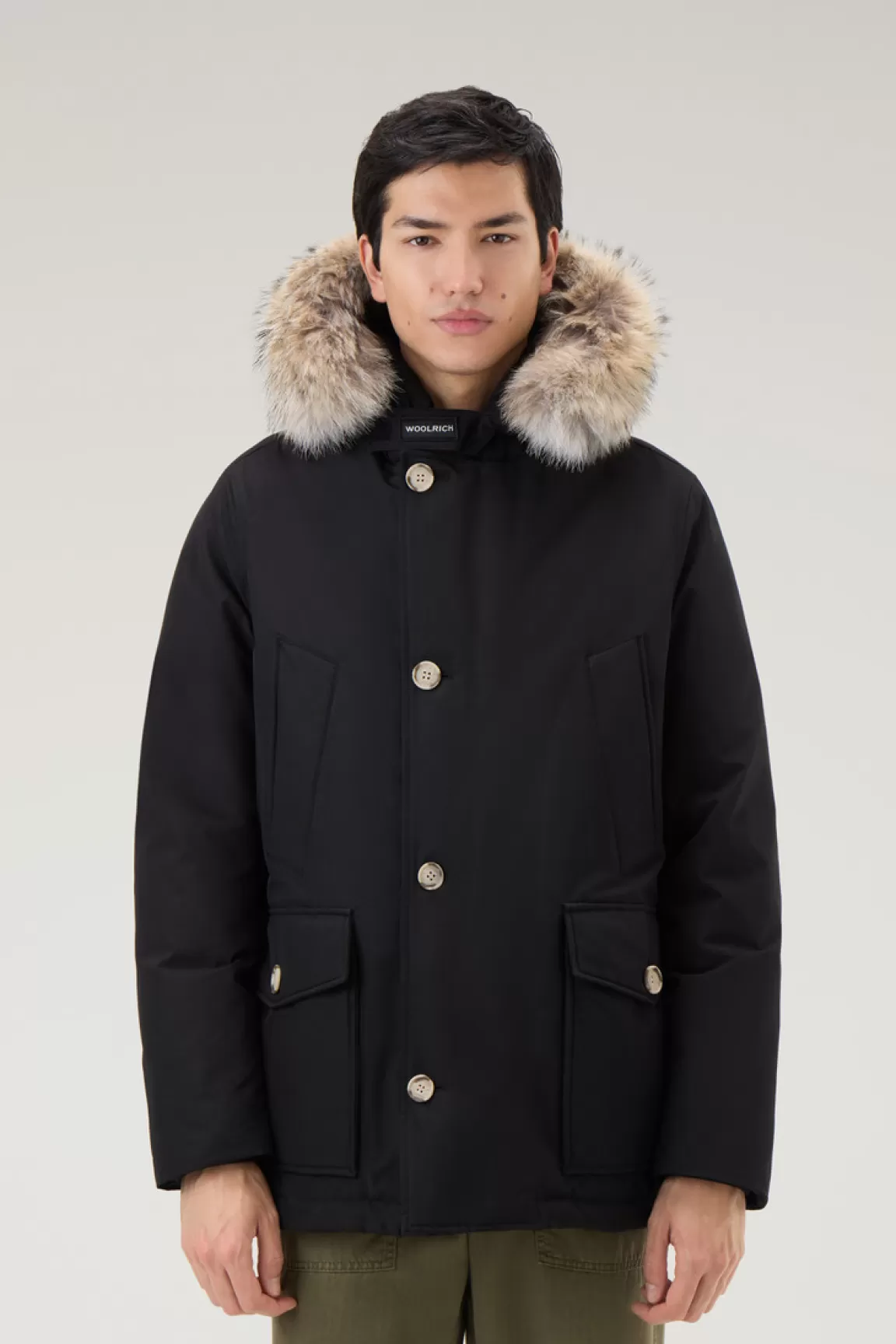 Uomo Woolrich Parka>Arctic Anorak In Ramar Cloth Con Pelliccia Removibile