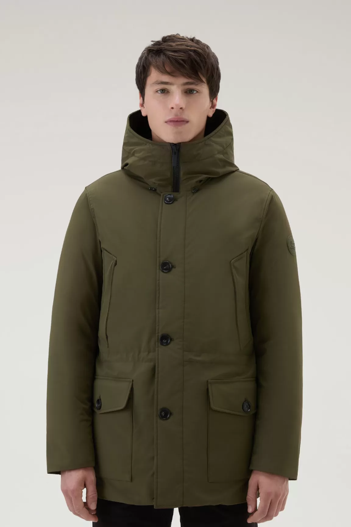 Uomo Woolrich Impermeabili | Parka>Arctic Parka In Nylon Elasticizzato