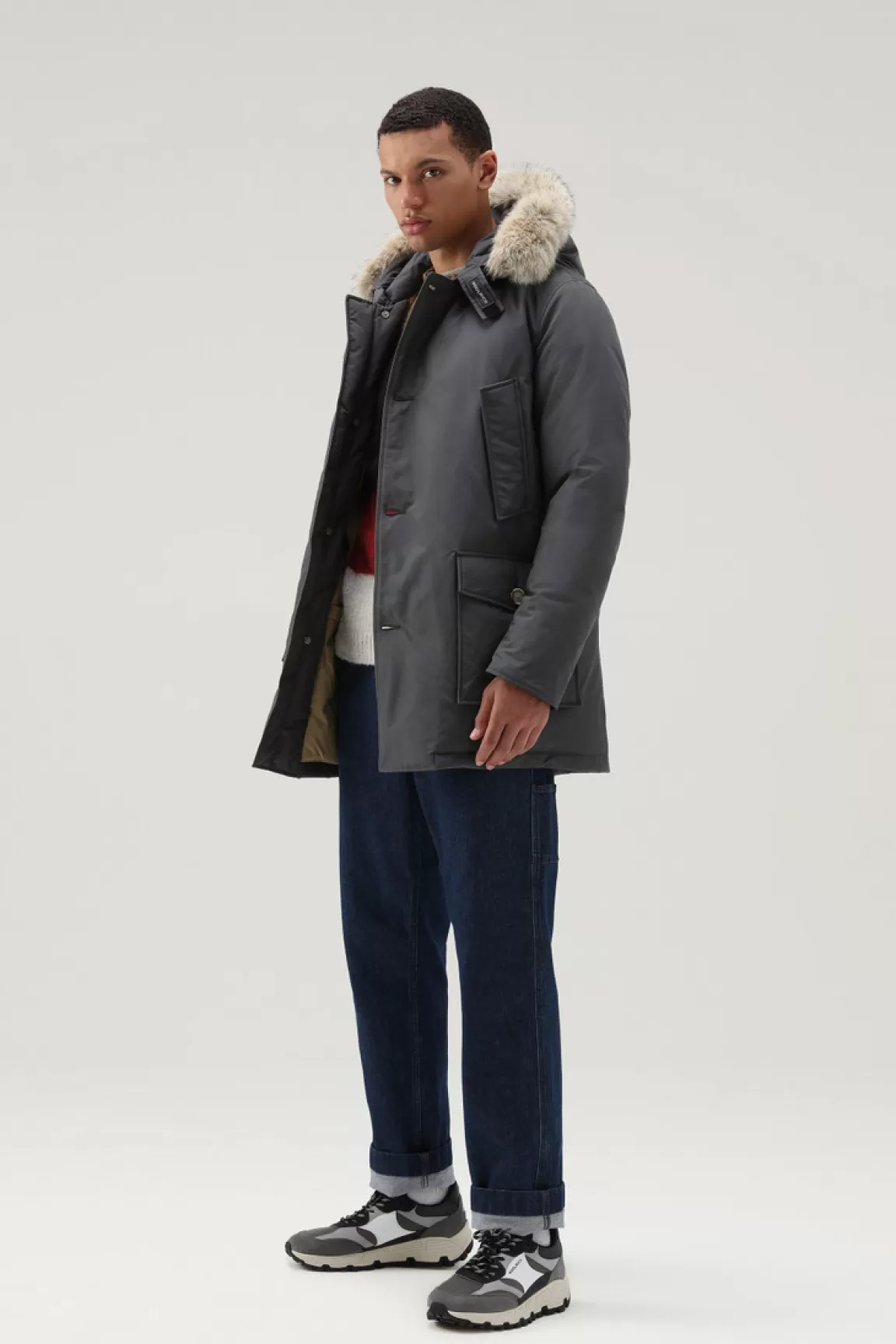 Uomo Woolrich Parka>Arctic Parka In Ramar Cloth Con Pelliccia Removibile