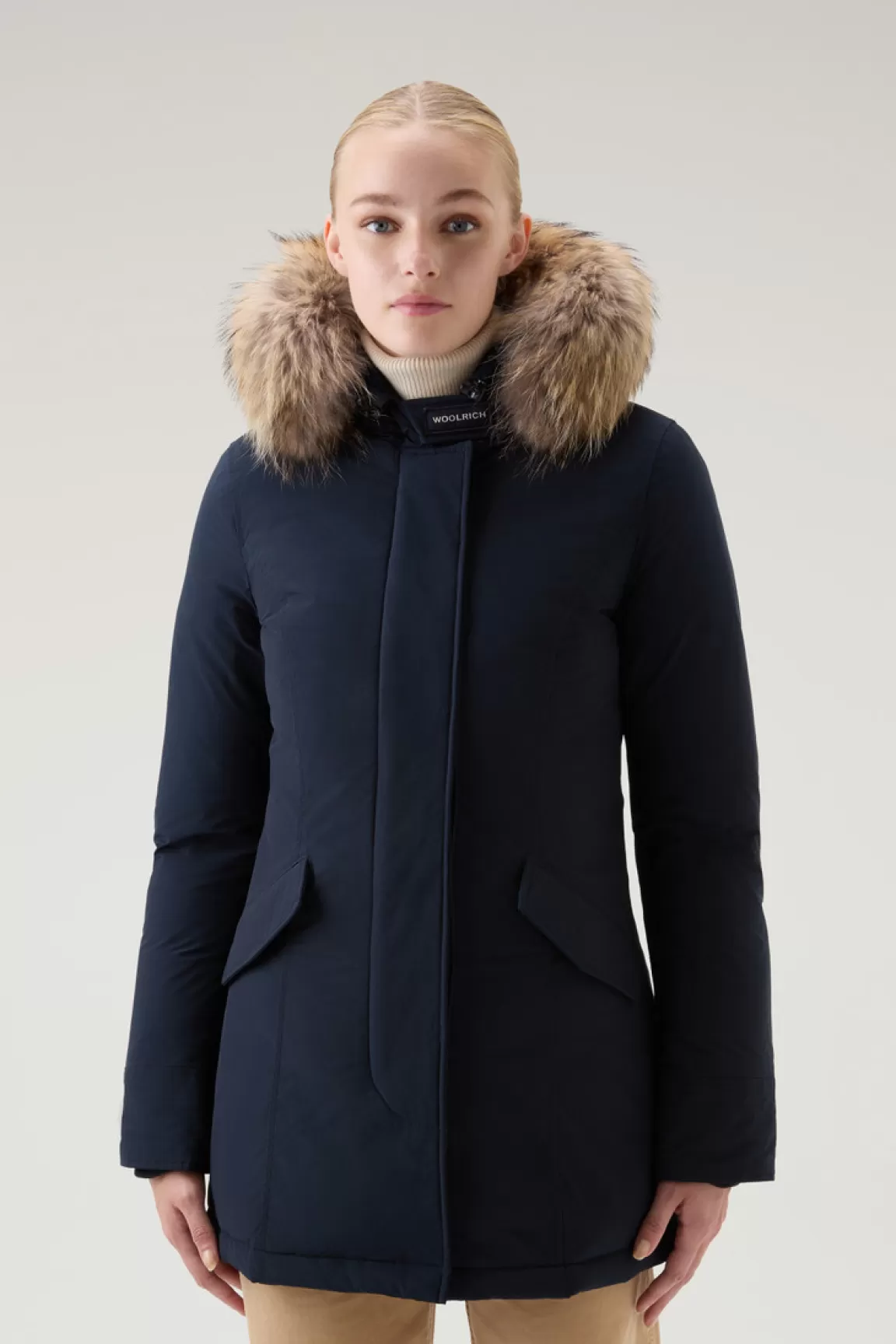 Donna Woolrich Parka>Arctic Parka In Urban Touch Con Pelliccia Removibile