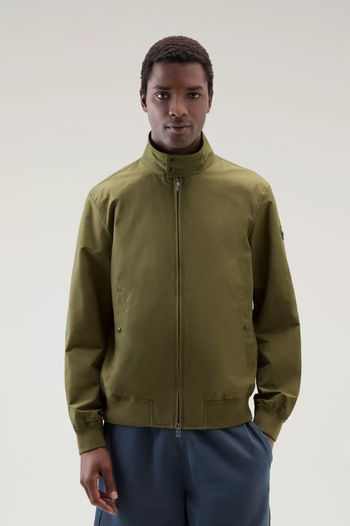 Uomo Woolrich Bomber>Bomber Cruiser In Ramar Cloth Con Collo Alto