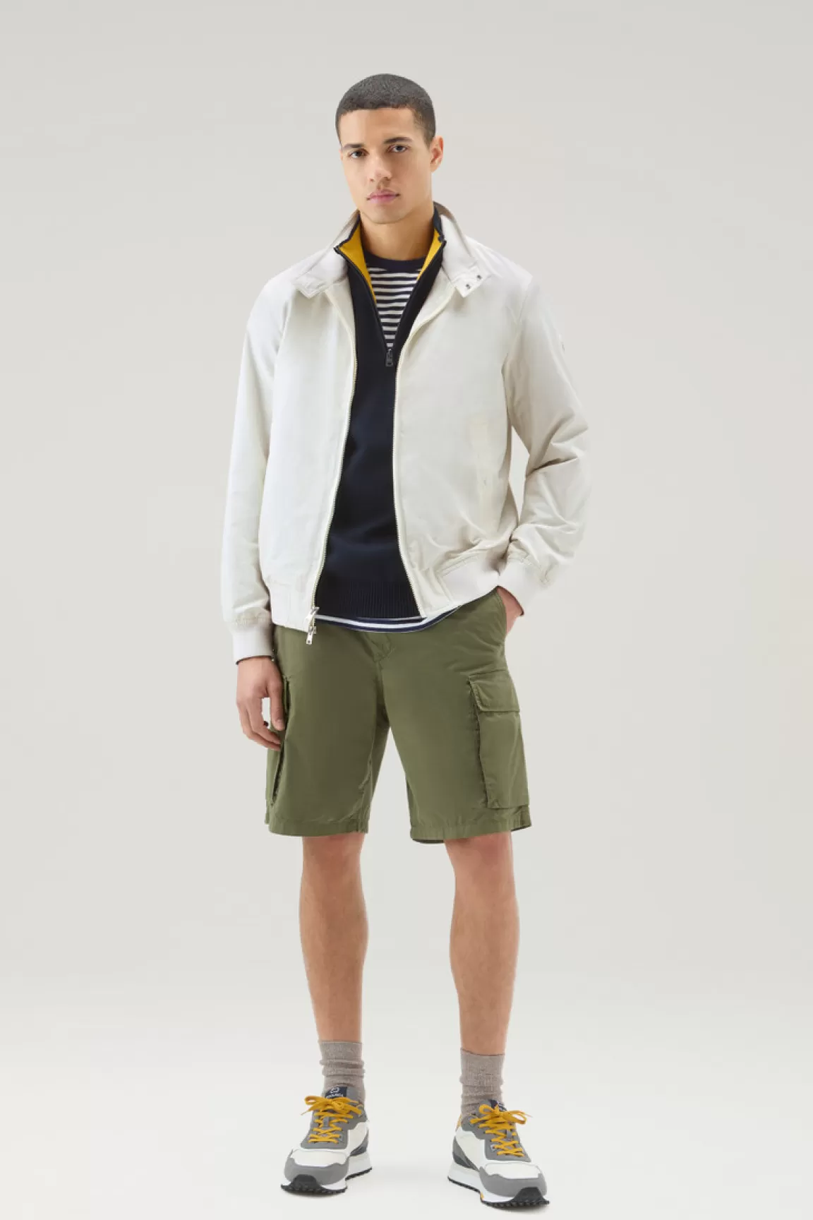 Uomo Woolrich Bomber>Bomber Cruiser In Ramar Cloth Con Collo Alto