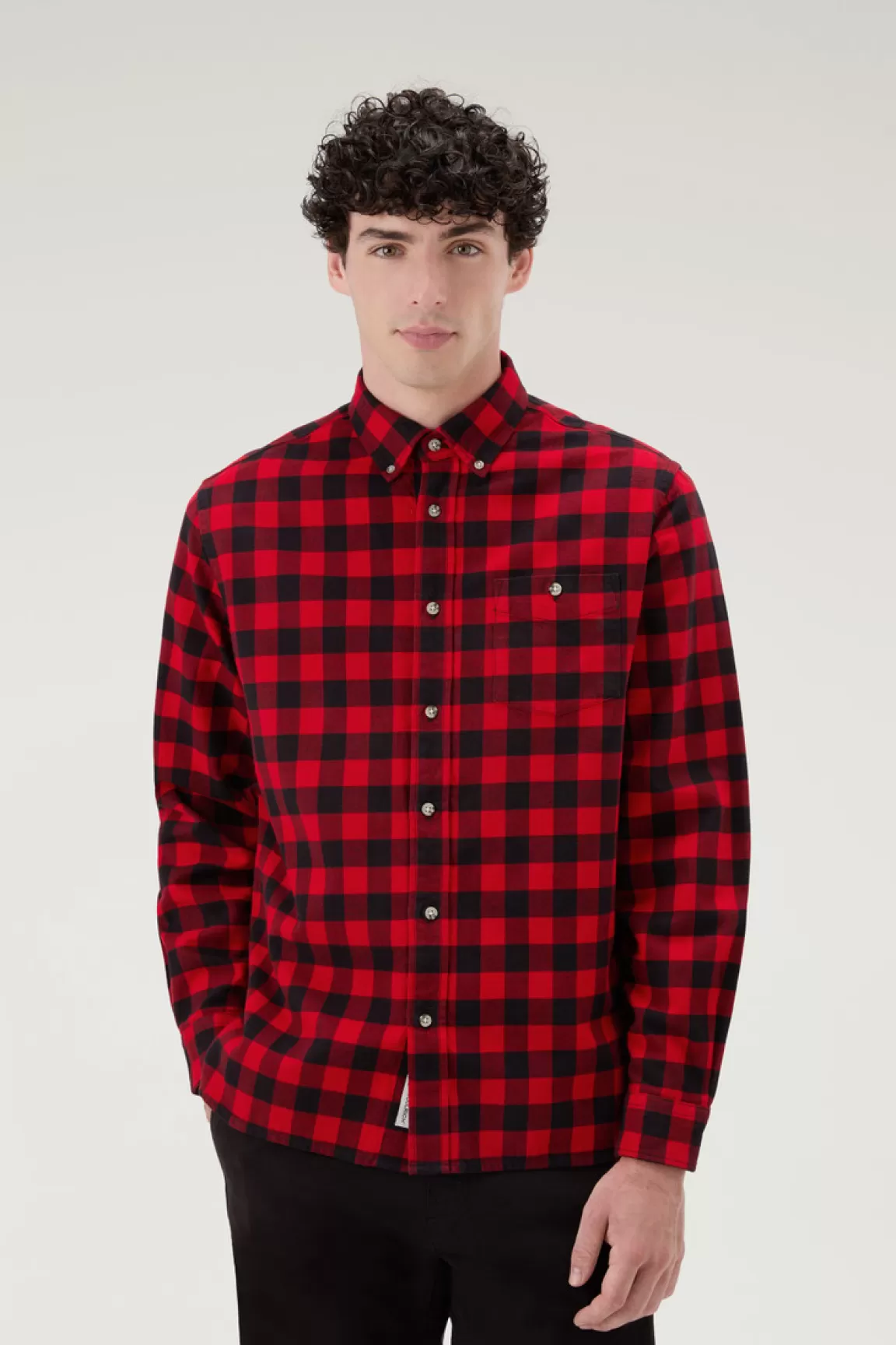 Uomo Woolrich Camicie>Camicia Traditional A Quadri In Flanella