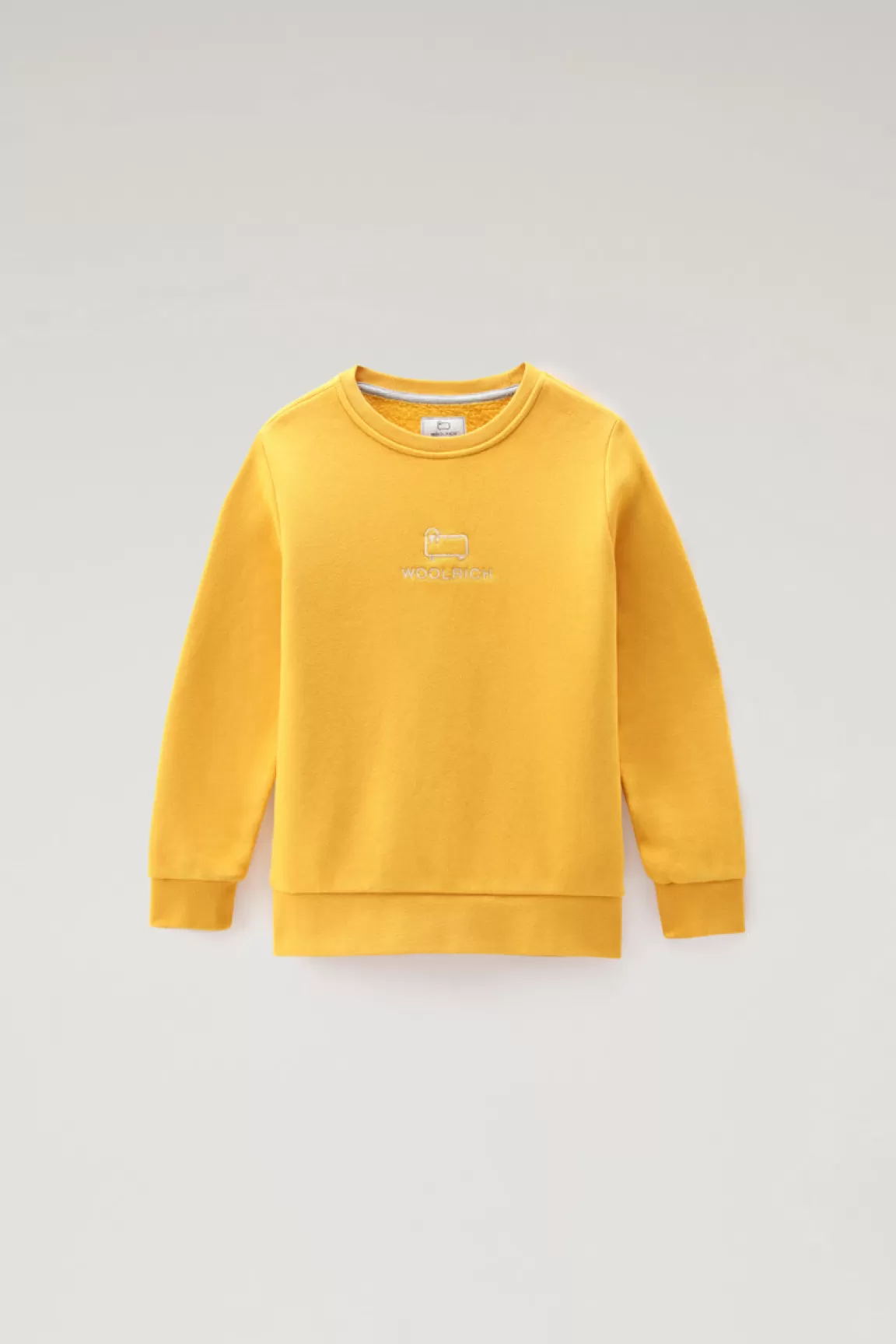 Bambino Woolrich Abbigliamento>Felpa Da Bambino In Cotone Con Logo