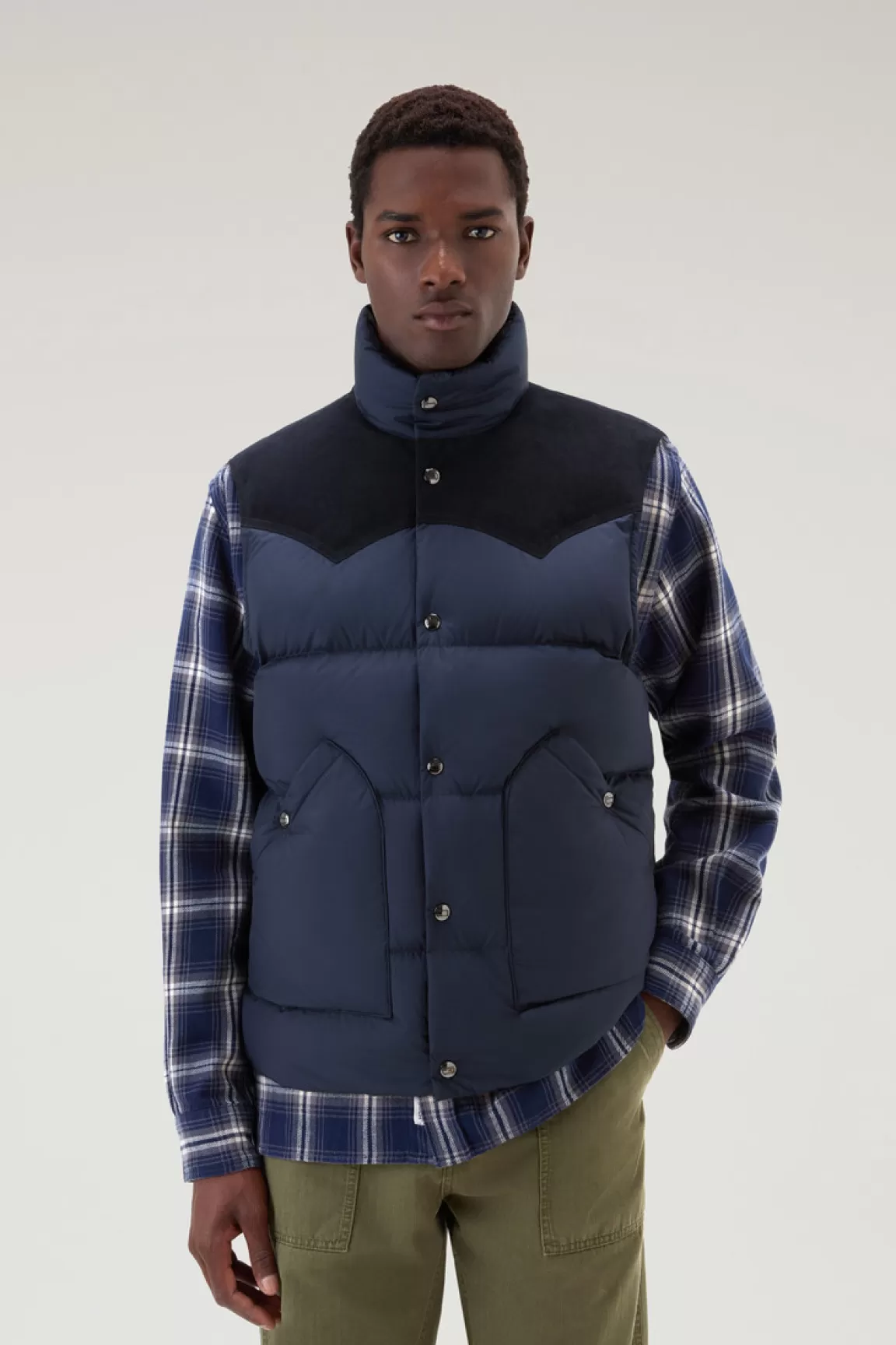 Uomo Woolrich Gilet>Gilet Western Trapuntato