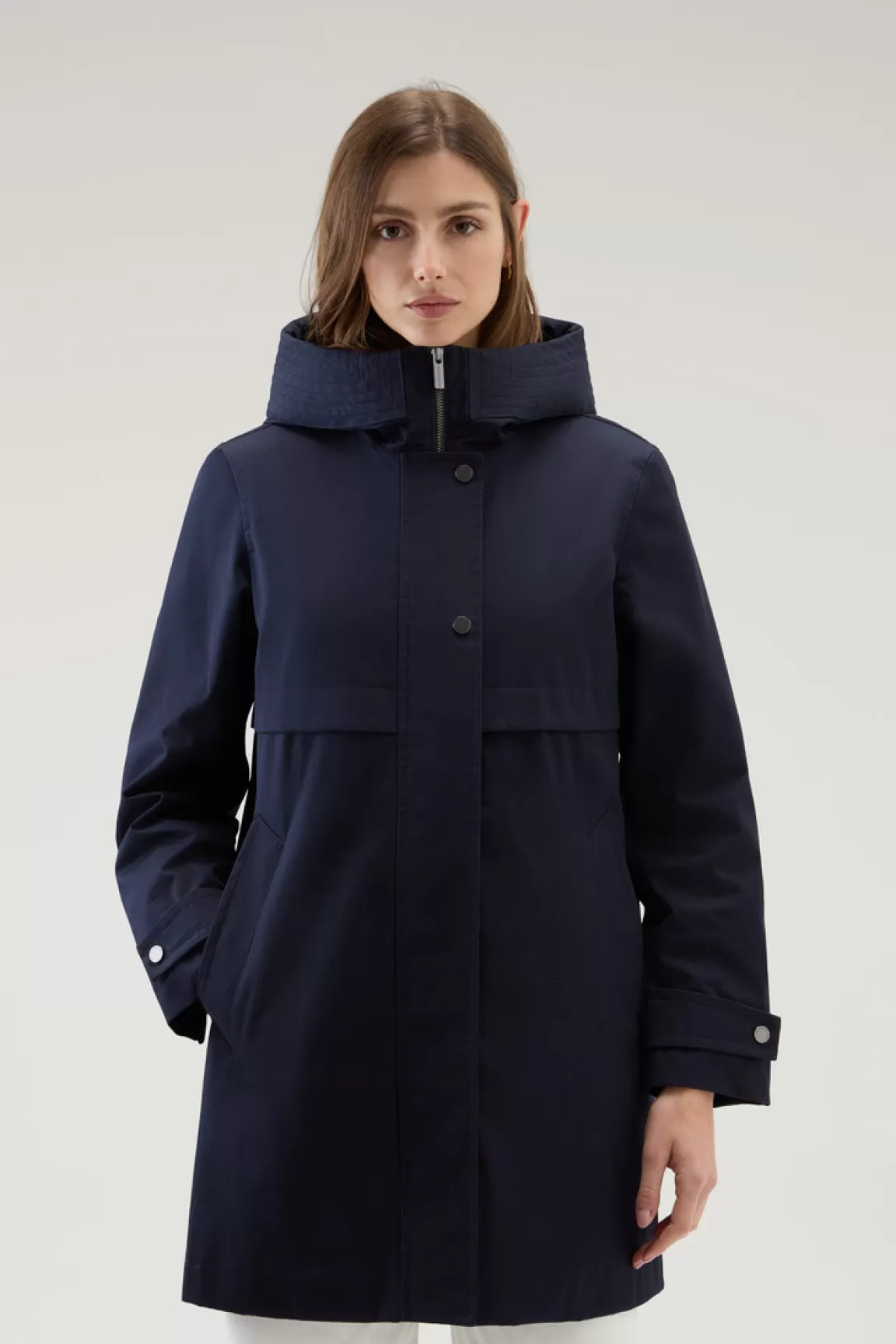 Donna Woolrich Parka>Havice Parka Leggero In Best Cotton