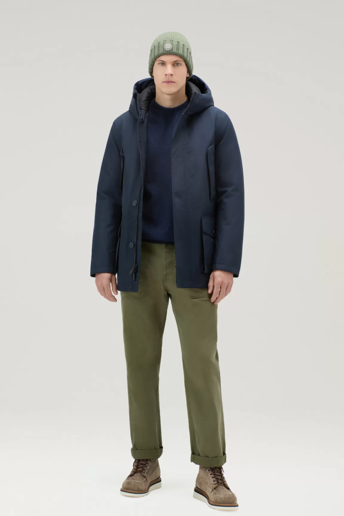 Uomo Woolrich Impermeabili | Giacche>Mountain Parka Impermeabile In GORE-TEX Con Cappuccio