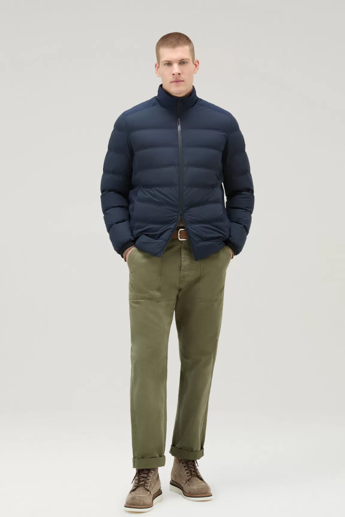 Uomo Woolrich Piumini | Giacche>Piumino Bering In Nylon Elasticizzato