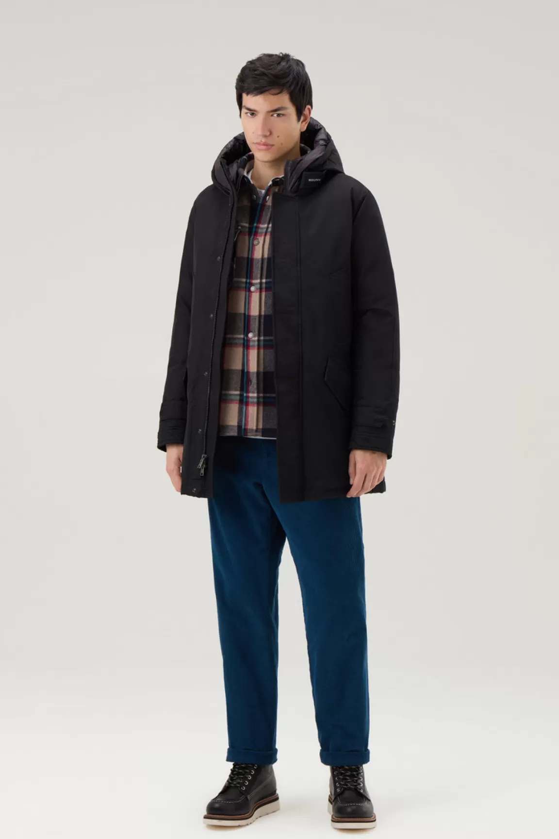 Uomo Woolrich Parka>Polar Parka In Ramar Cloth Con Collo Alto