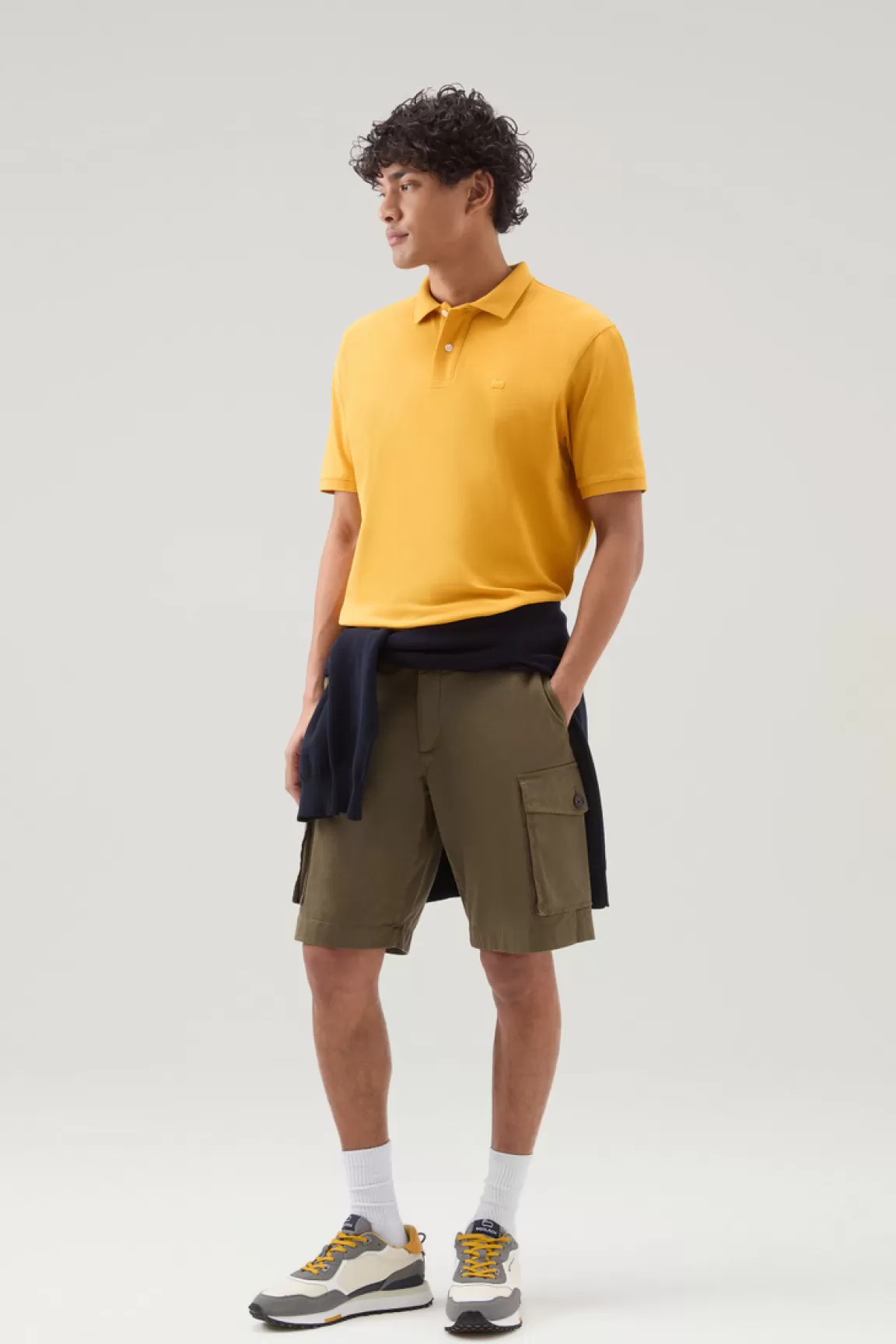 Uomo Woolrich Polo>Polo In Piquet Di Puro Cotone