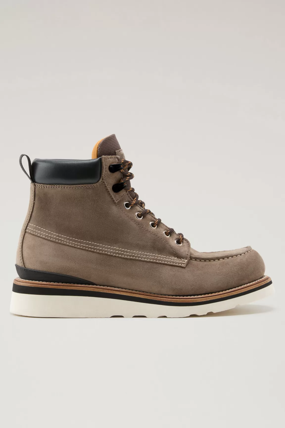 Uomo Woolrich Anfibi e stivaletti>Stivaletti Moc Toe In Camoscio