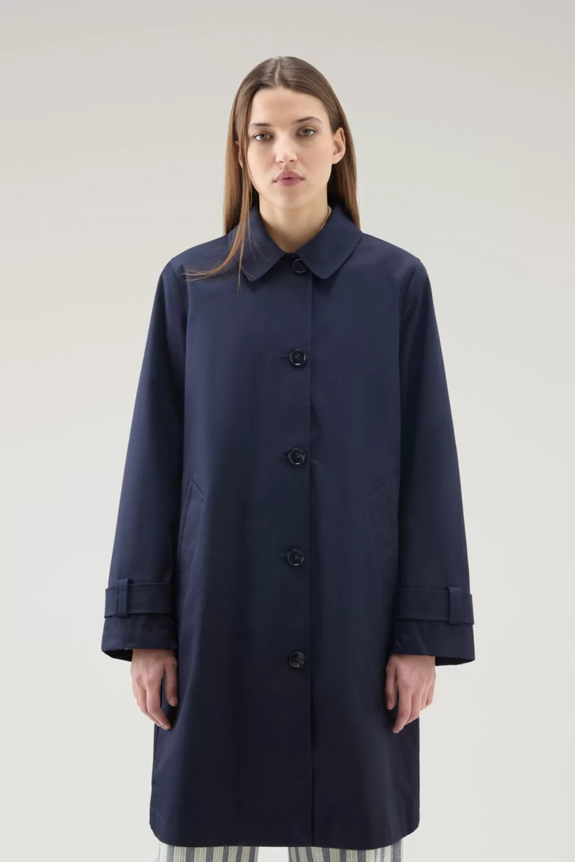 Donna Woolrich Cappotti>Trench Havice In Best Cotton