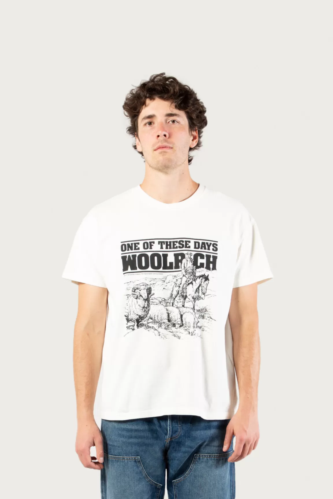 Uomo Woolrich One Of These Days / Woolrich | T-shirt>T-shirt In Puro Cotone - One Of These Days /